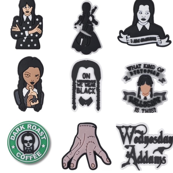 The Addams Family Croc Jibbitz Shoe Charms - Picture 2 of 11